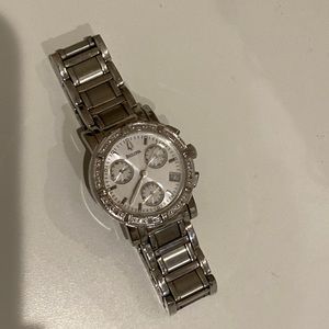 Bulova silver watch